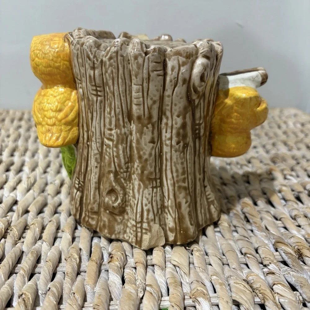 Vintage Enesco Owl Coin Bank Ceramic‎ Hand Painted Nobody's Perfect Savings Help